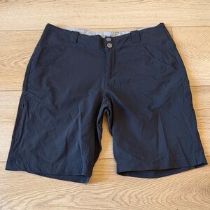 Columbia Black Flat Front Shorts